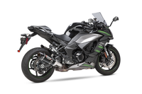 Yoshimura Street ALPHA Stainless Slip-On Exhaust w/ Carbon Fiber Muffler, Kawasaki Ninja 1000SX 2020–2026