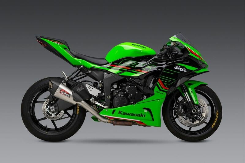 Yoshimura Street AT2 Stainless 3/4 Exhaust w/ Stainless Muffler, Kawasaki ZX-6R 636 2019–2026