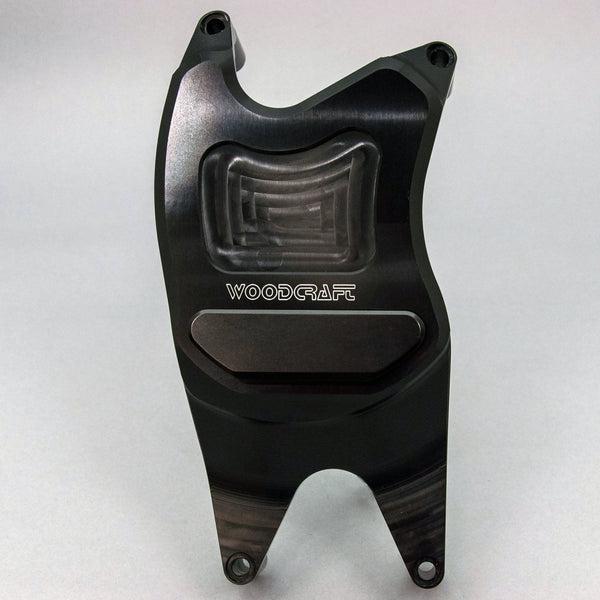Woodcraft RHS Clutch Cover Protector with Skid Plate — Yamaha YZF-R3