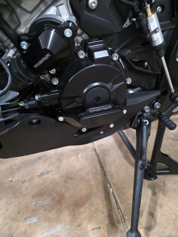Woodcraft Stator Cover Protector with Skid Plate — BMW S1000XR