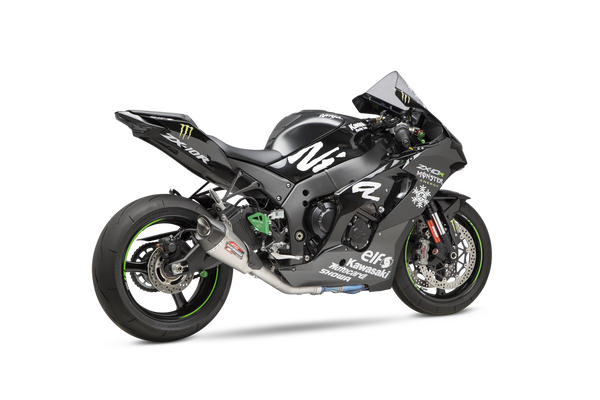 Yoshimura Race AT2 Stainless 3/4 Exhaust w/ Stainless Muffler, Kawasaki ZX-10R 2021–2026