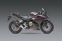 Yoshimura Street R-77 Stainless Slip-On Exhaust w/ Carbon Fiber Muffler, Honda CBR500R 2016–2025