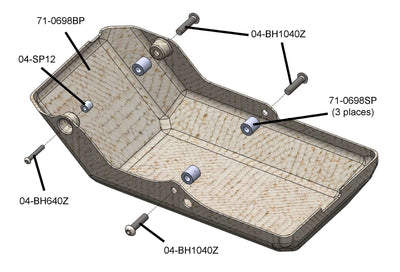 71-0698BPA Ducati Hypermotard 698 Mono Bellypan Kit