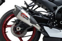 Yoshimura Street AT2 Stainless Slip-On Exhaust w/ Stainless Muffler, Suzuki GSX-R600 / GSX-R750 2011–2026