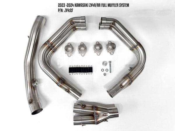 Woodcraft Header Front Section Evo Megaphone — Kawasaki ZX-4RR