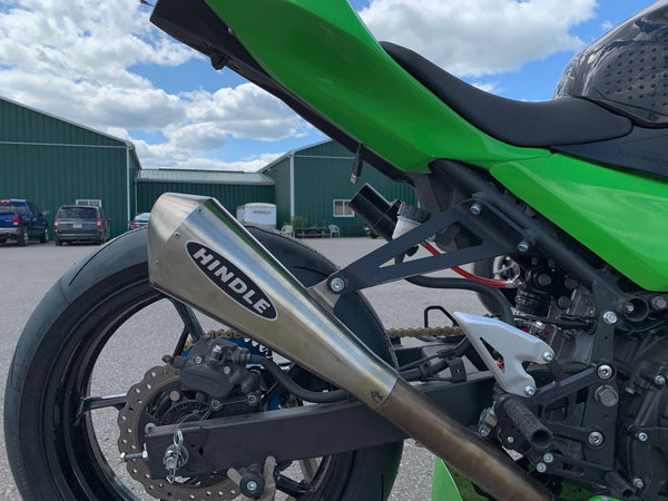 Woodcraft 2018-23 Kawasaki Ninja400, Ninja 500 Hindle Evolution Megaphone Full System Kawasaki