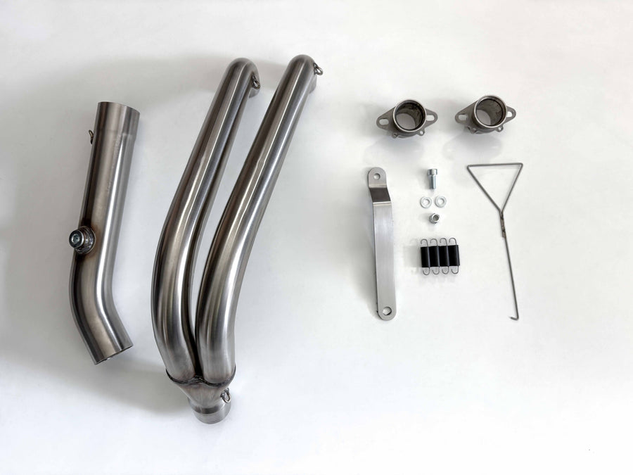 75-0232ML Suzuki GSX8S/R Hindle Megaphone Low Mount Front Section