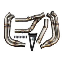 BMW 2020 S1000RR Full/Evo Megaphone High Race Front Section, Stainless (12225)