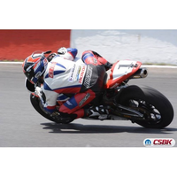 76-0349SN Honda CBR600RR Slip-on w/ Stainless Steel Under Tail - Black Ceramic Tip