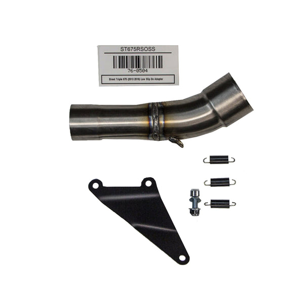 Woodcraft Slipon Adapter with hanger — 2013-2017 Triumph Street Triple