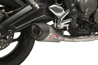 Yoshimura Race AT2 Stainless Full Exhaust w/ Stainless Muffler, Triumph Trident 660 2021–2023