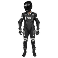 Sector Pro Air 1-Piece Leather Suit — Black/White