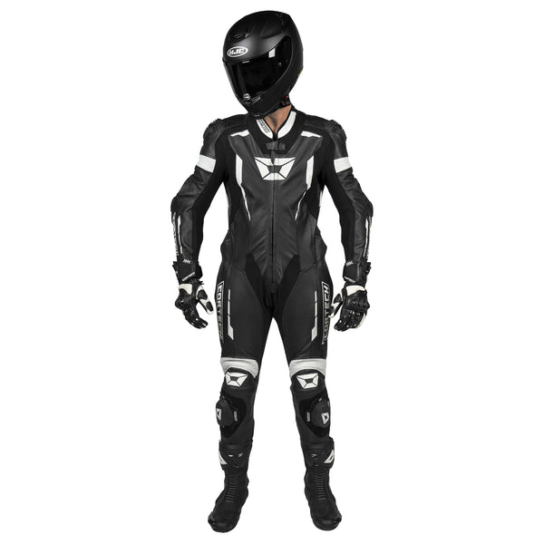 Sector Pro Air 1-Piece Leather Suit — Black/White