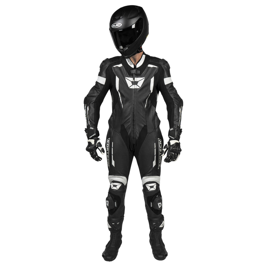 Sector Pro Air 1-Piece Leather Suit — Black/White