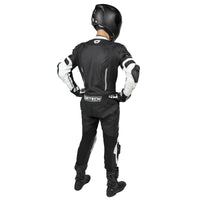 Revo Sport Air 1-Piece Leather Suit — Black/Gun