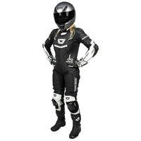 Women's Revo Sport Air 1-Piece Leather Suit — Black/Pink