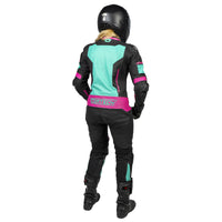 Women's Revo Sport Air 1-Piece Leather Suit — Black/Pink
