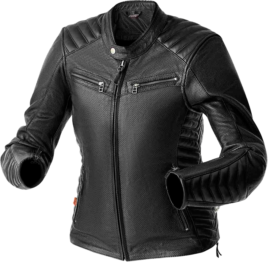 Women's Roadster Air D3O Leather Jacket — Black