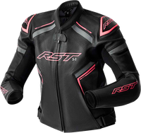 Women's S-1 D3O Leather Jacket — Black/White