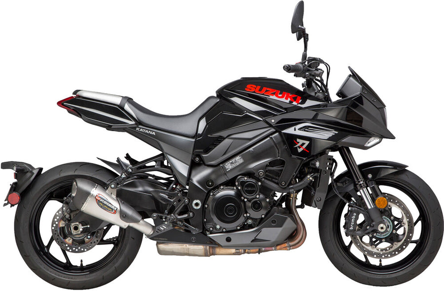 Yoshimura Street ALPHA-T Stainless Slip-On Exhaust w/ Stainless Muffler, Suzuki Katana 2020