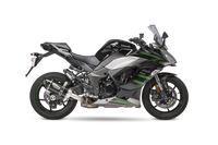 Yoshimura Street ALPHA Stainless Slip-On Exhaust w/ Carbon Fiber Muffler, Kawasaki Ninja 1000SX 2020–2026