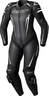 Women's Tractech Evo D3O Leather Suit — Black/White
