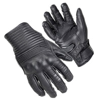 Bully Short Cuff Leather Gloves — Black