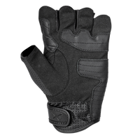 Flip Off Armored Fingerless Gloves — Black