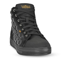 Women's Slayer Canvas Check Riding Shoes — Ghost Black Check