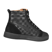 Women's Slayer Canvas Check Riding Shoes — Ghost Black Check