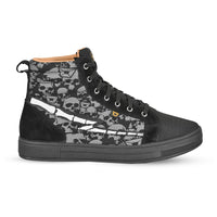 Slayer Canvas Skulls Riding Shoes — Black