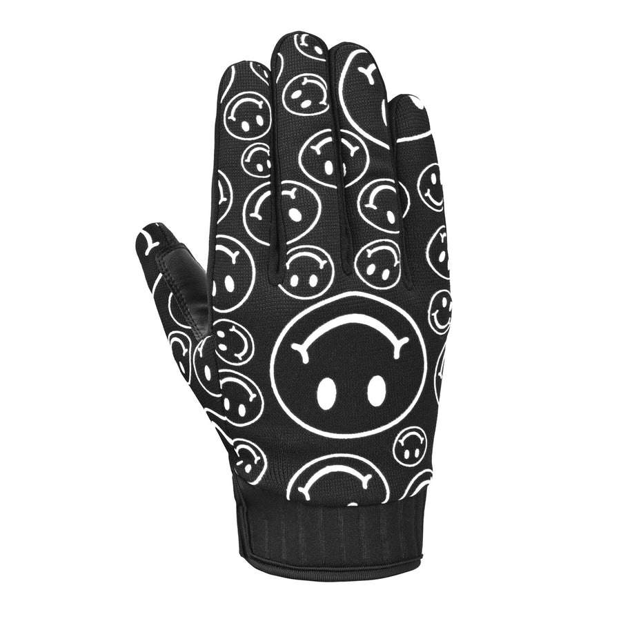 Standard Issue Happy Faces Gloves — Black/White
