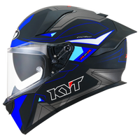 R2R LED Helmet — Matte Blue/Black