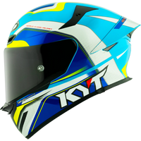 TT-REVO Grand Prix White/Light Blue Helmet