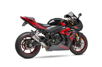Yoshimura Street AT2 Stainless Slip-On Exhaust w/ Stainless Muffler, Suzuki GSX-R1000 2017–2025