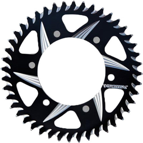 Stock photo of a Vortex Aluminum CAT5 sprocket in black, not Style 454