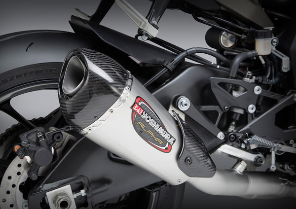 Yoshimura Race ALPHA-T Stainless Slip-On Exhaust w/ Stainless Muffler, Yamaha YZF-R1 2015–2025