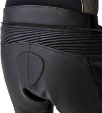T2 D3O Leather Pants — Black