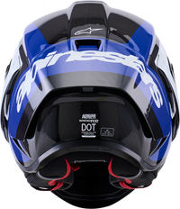 Supertech R10 Arius Helmet - Black/White/Blue Glossy