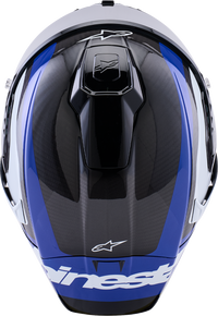 Supertech R10 Arius Helmet - Black/White/Blue Glossy