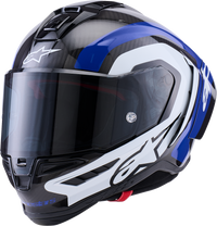 Supertech R10 Arius Helmet - Black/White/Blue Glossy
