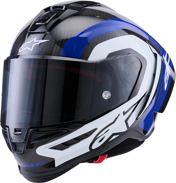 Supertech R10 Arius Helmet - Black/White/Blue Glossy