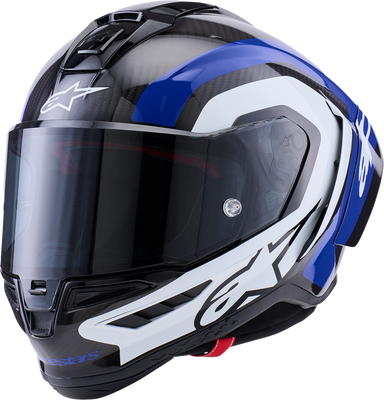 Supertech R10 Arius Helmet - Black/White/Blue Glossy
