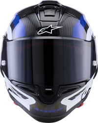 Supertech R10 Arius Helmet - Black/White/Blue Glossy