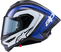 Supertech R10 Arius Helmet - Black/White/Blue Glossy