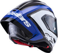 Supertech R10 Arius Helmet - Black/White/Blue Glossy