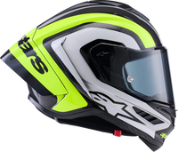 Supertech R10 Arius Helmet - Black/White/Blue Glossy