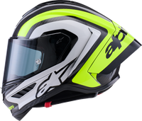 Supertech R10 Arius Helmet - Black/White/Blue Glossy
