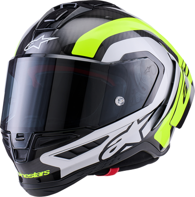 Supertech R10 Arius Helmet - Black/Silver/Yellow Fluo Glossy