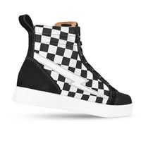 Women's Slayer Canvas Check Riding Shoes — Ghost Black Check
